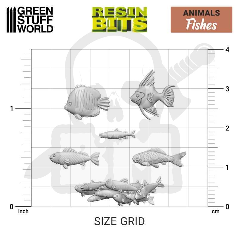 Battle-Models > 3D printed set - Fish Collection - ryby 30 szt.